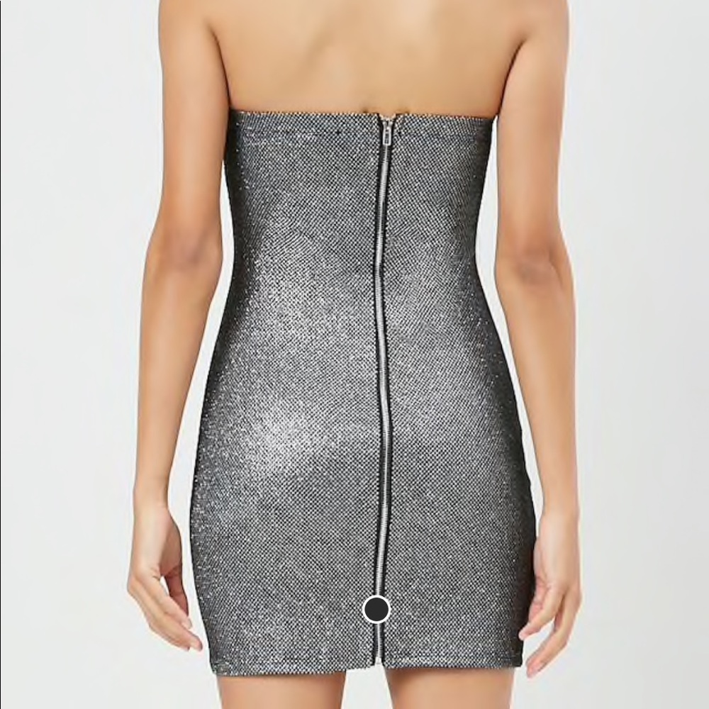 NWT Strapless Glittery Bodycon Dress Size S